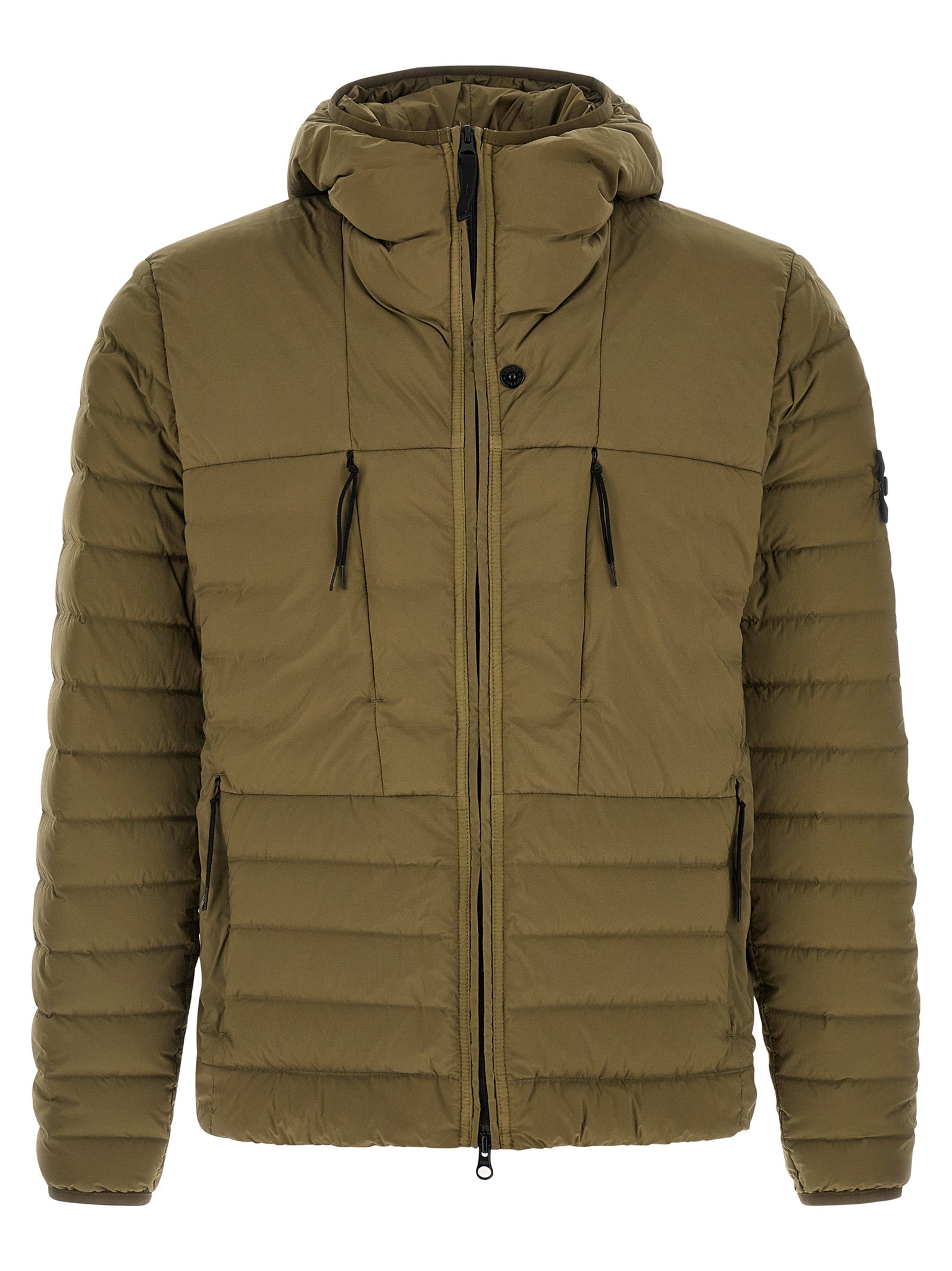 Bicolor Polyamide Full-Length Jacket