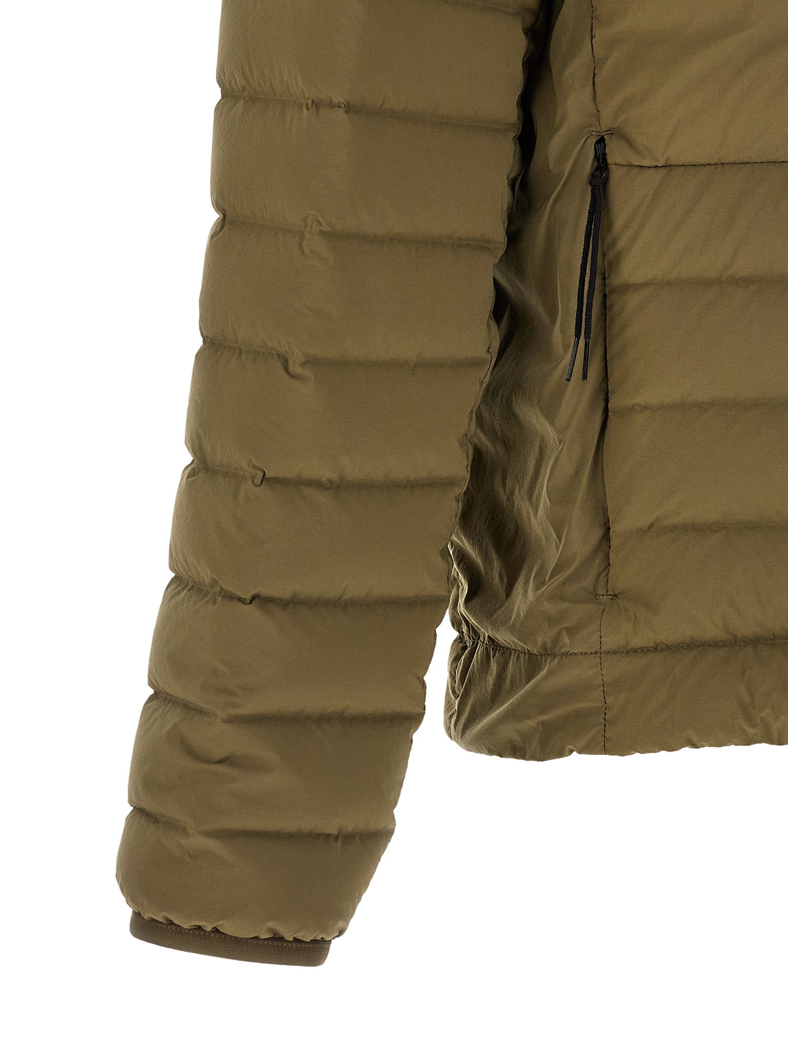 Bicolor Polyamide Full-Length Jacket