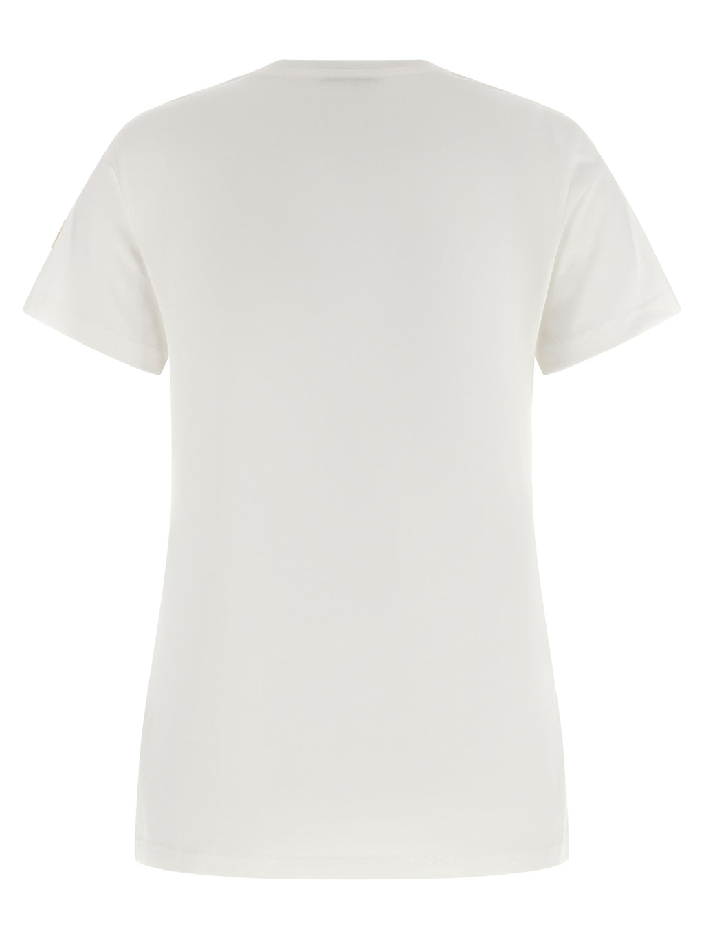 White Cotton Crewneck T-Shirt