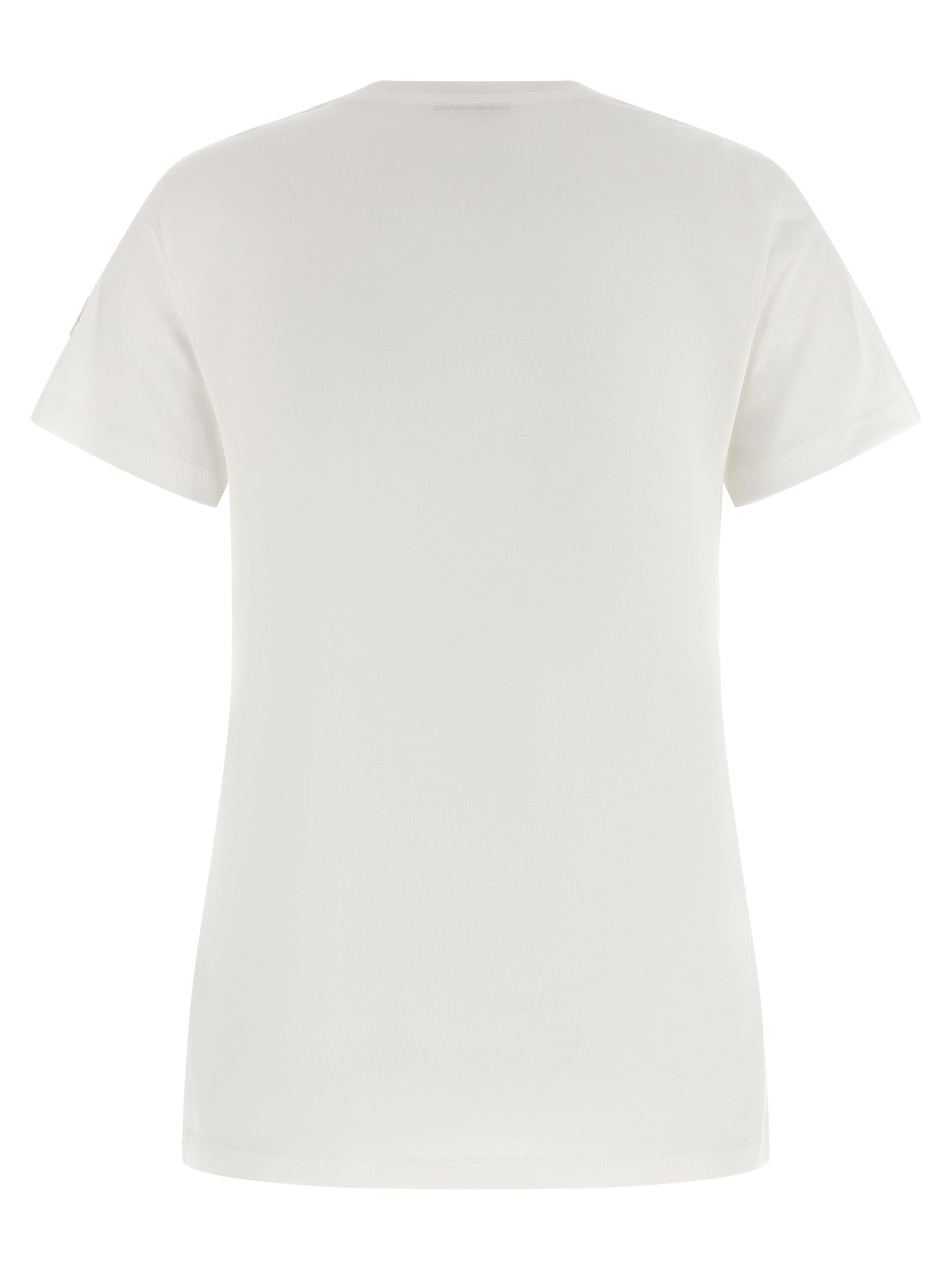 White Cotton Crewneck T-Shirt