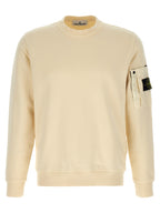 Beige Cotton Crewneck Sweatshirt
