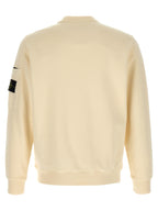 Beige Cotton Crewneck Sweatshirt