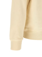 Beige Cotton Crewneck Sweatshirt