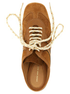 Brown Calfskin Sabot Sneakers