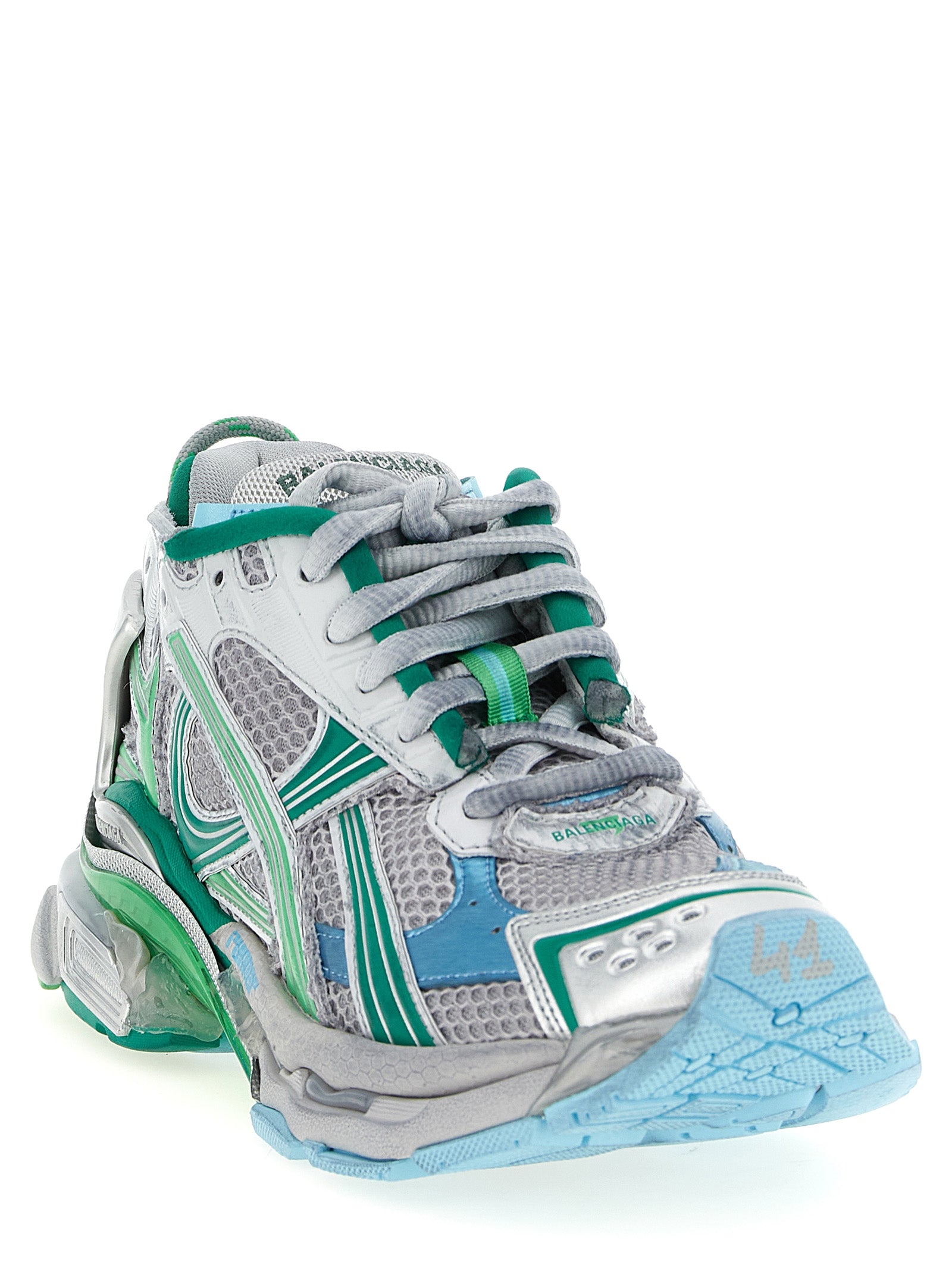 Multicolor Polyethylene Runner Sneakers