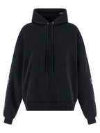 Black Cotton Fleece Hoodie