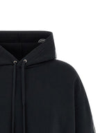 Black Cotton Fleece Hoodie