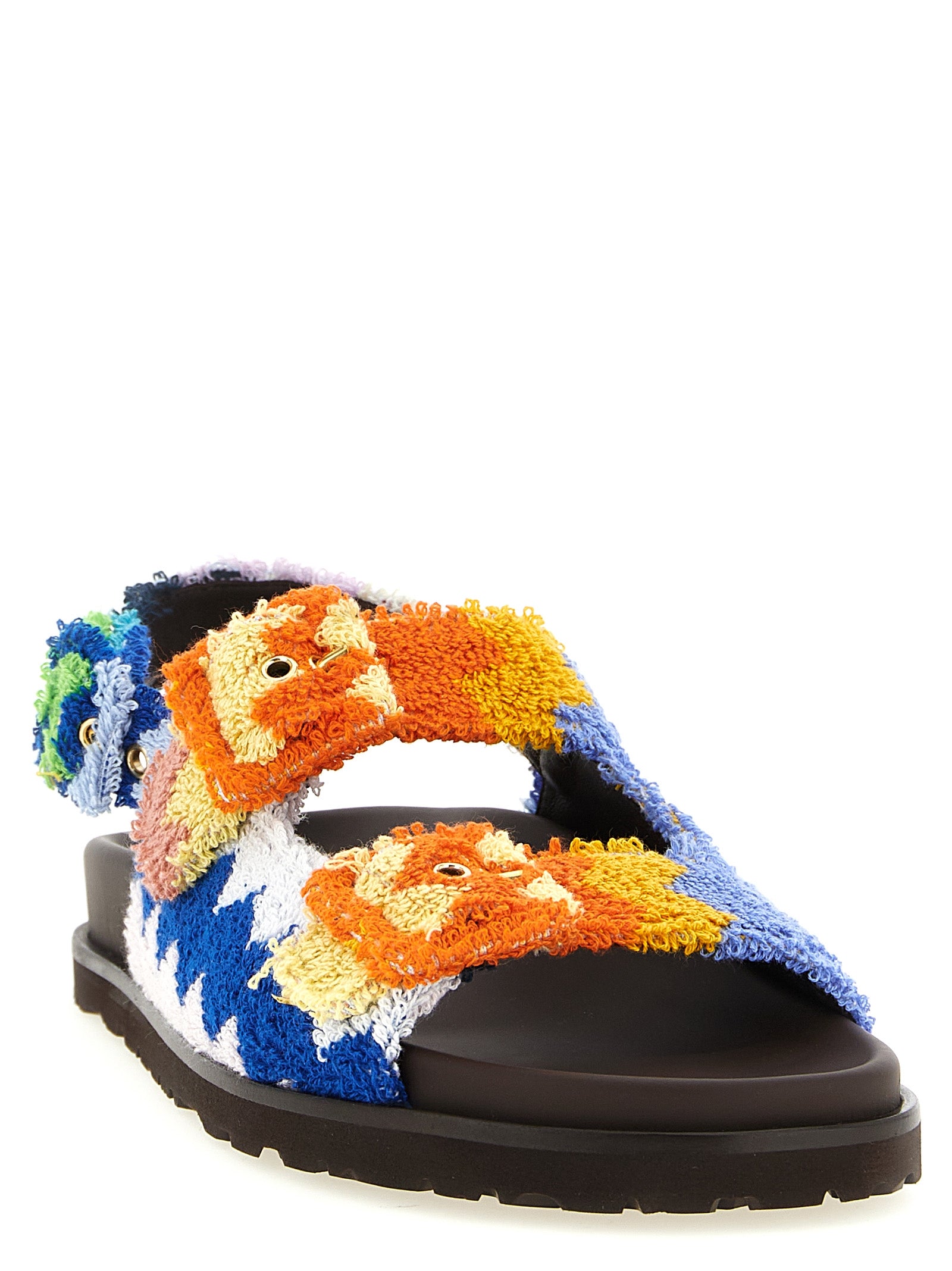 Mia Multicolor Goatskin Flats