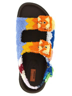 Mia Multicolor Goatskin Flats
