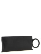 Black 100% Sheepskin Leather Clutch
