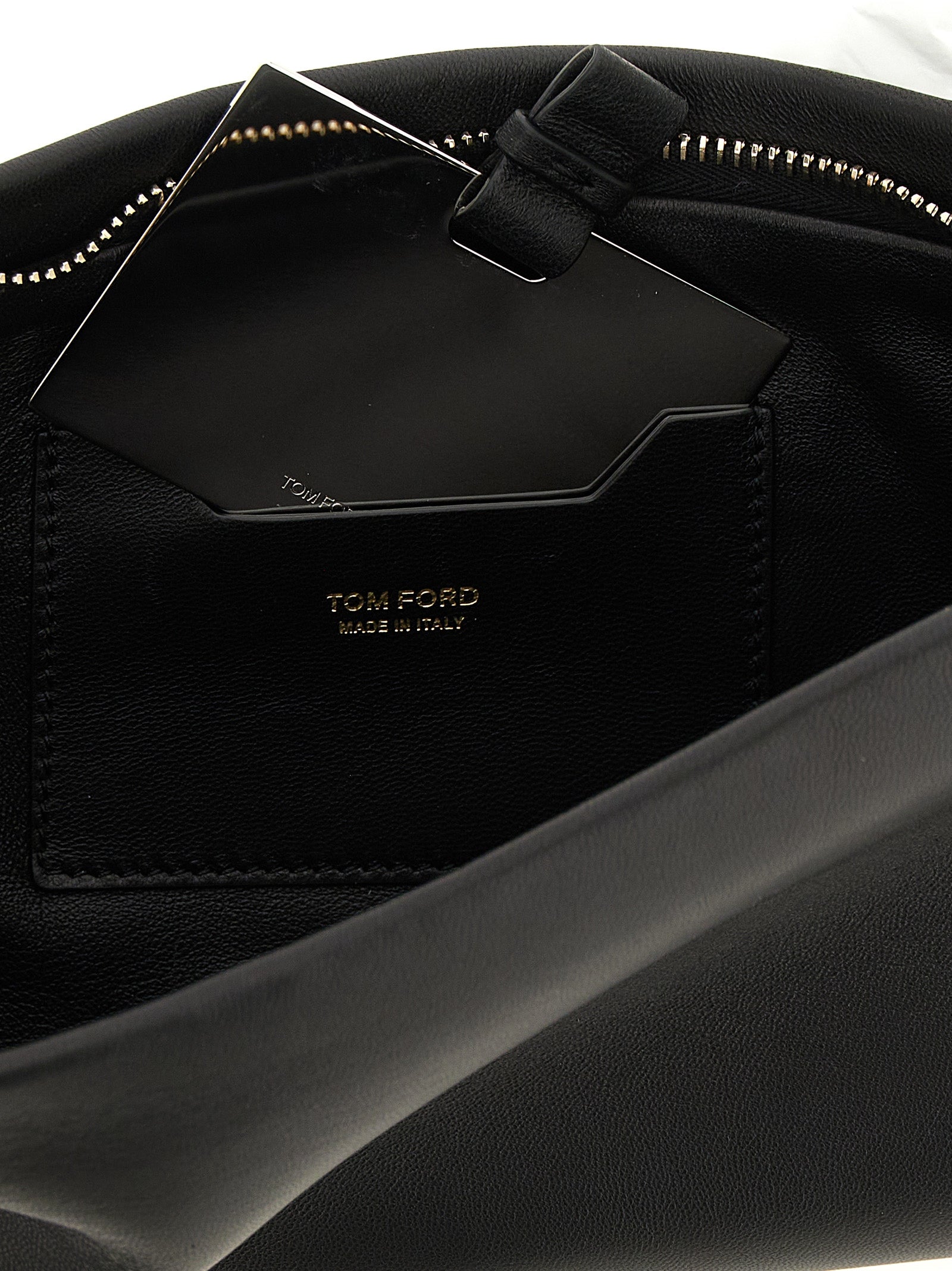 Black 100% Sheepskin Leather Clutch