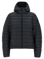 Aethera Black Polyamide Full-Length Jacket
