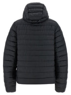 Aethera Black Polyamide Full-Length Jacket