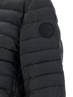 Aethera Black Polyamide Full-Length Jacket