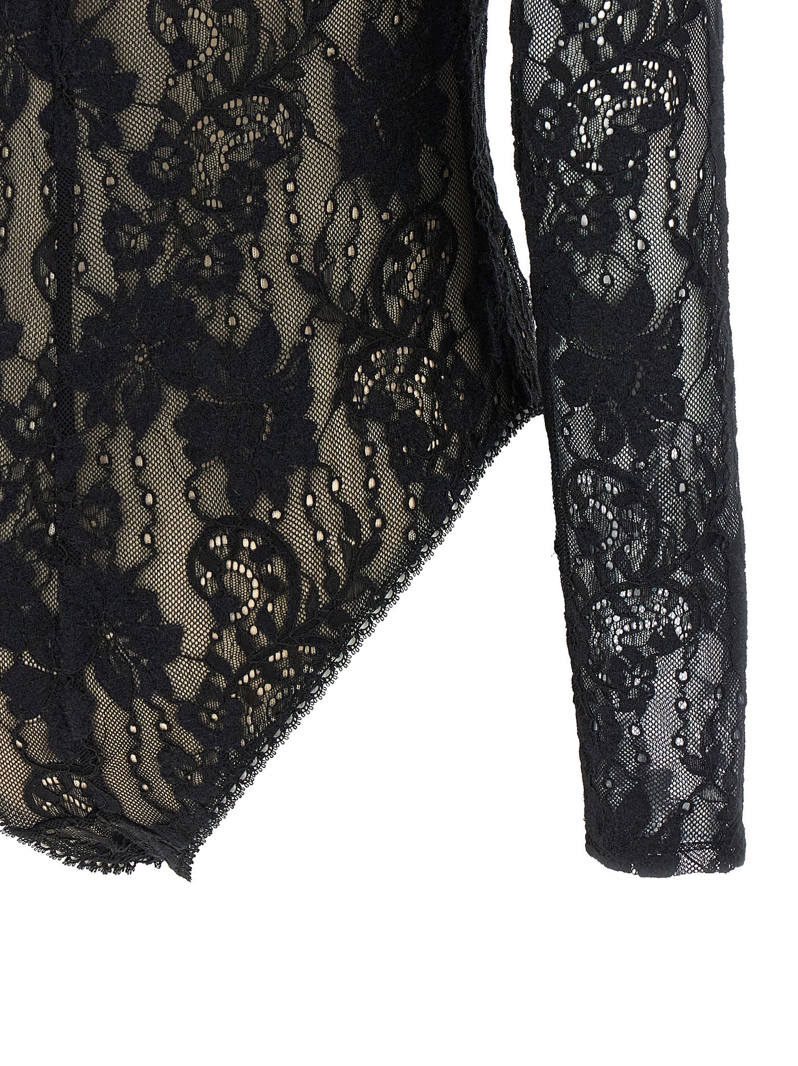 Rebellion Black Polyamide Bodysuit
