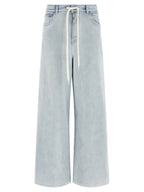 Light Blue Cotton Denim Jeans