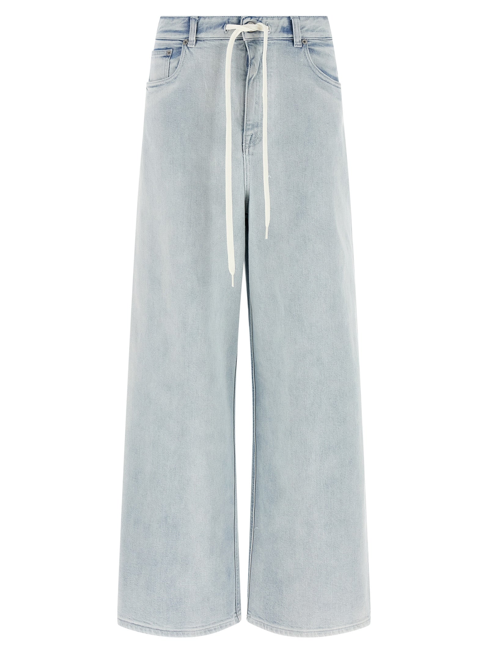 Light Blue Cotton Denim Jeans