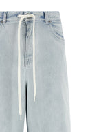 Light Blue Cotton Denim Jeans