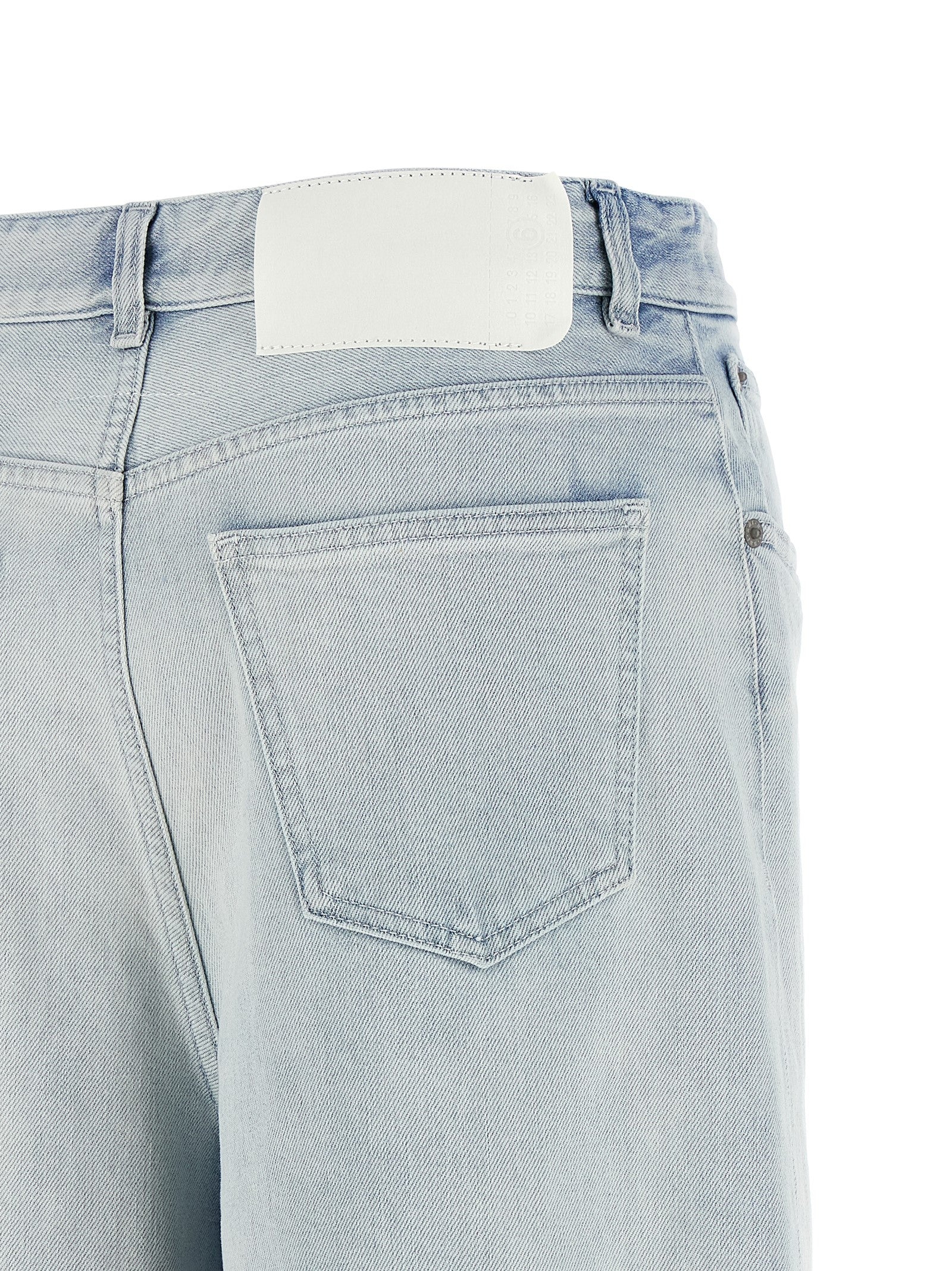 Light Blue Cotton Denim Jeans