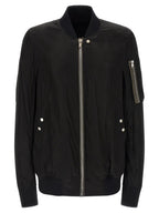 Classic Flight Bomber Jacket in Cupro Fabric