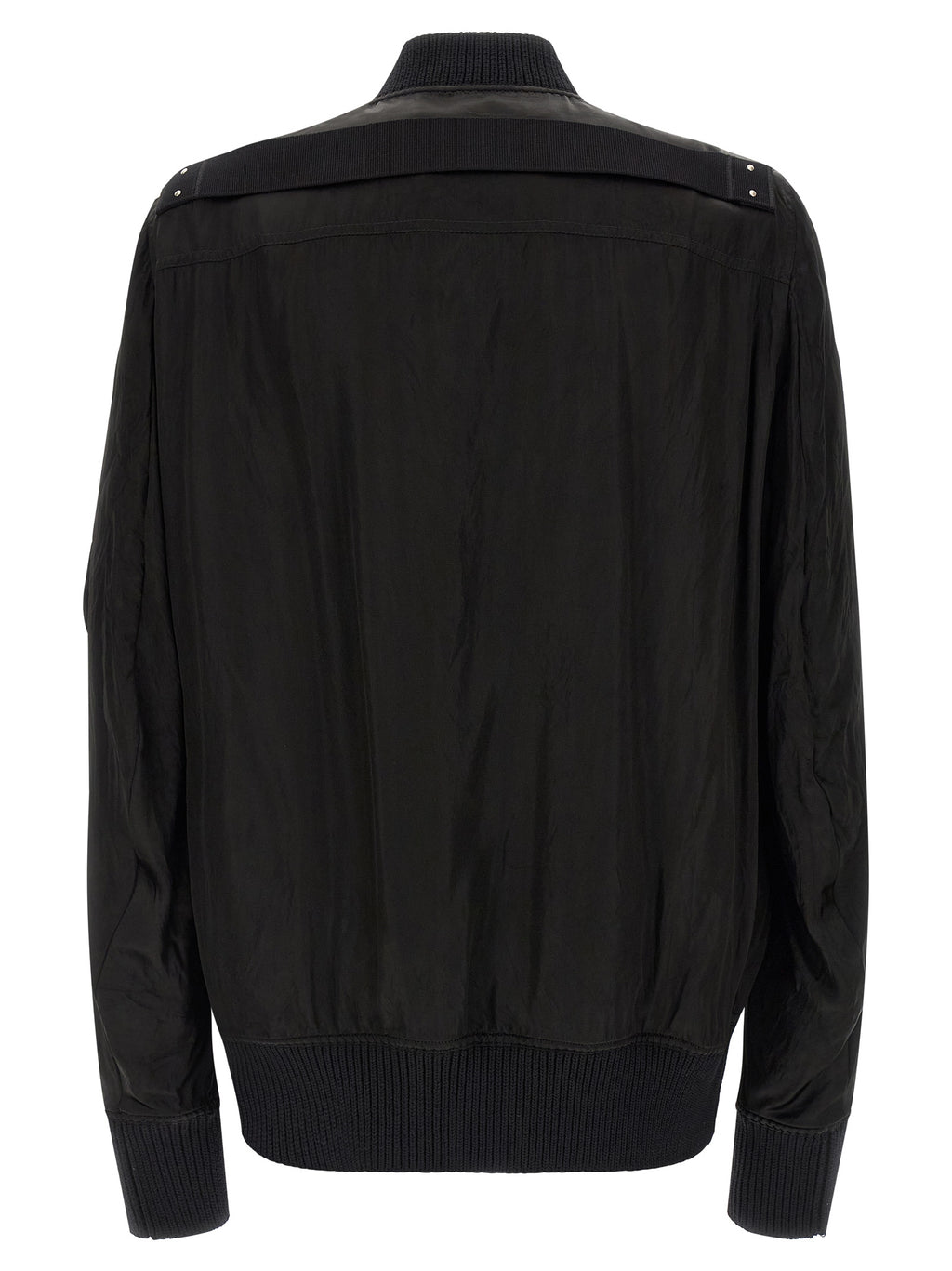 Classic Flight Bomber Jacket in Cupro Fabric