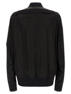 Classic Flight Bomber Jacket in Cupro Fabric
