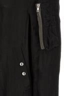 Classic Flight Bomber Jacket in Cupro Fabric