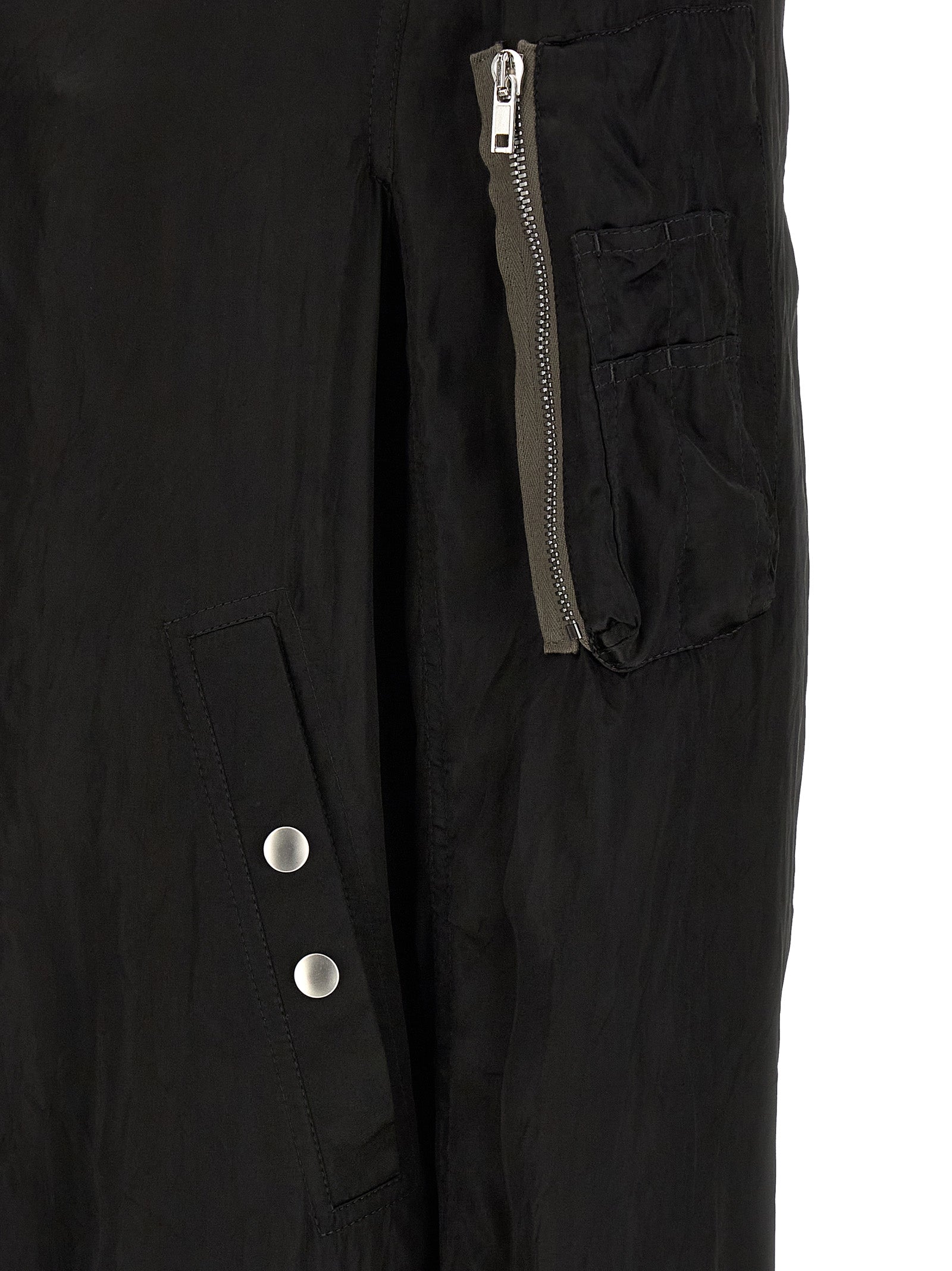Classic Flight Bomber Jacket in Cupro Fabric