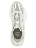 Gray Calfskin F-Light Sneakers