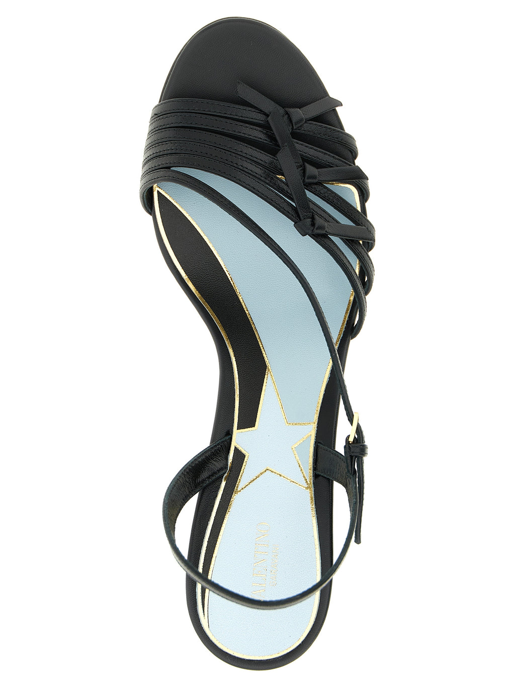 Black Nappa Nodine Sandals