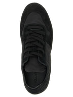 Black Calfskin Athletic Sneakers
