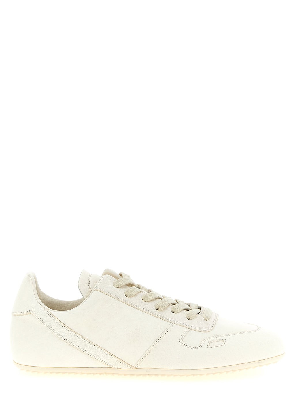 Minimal Sneak White Lamb Leather Low Top Sneakers