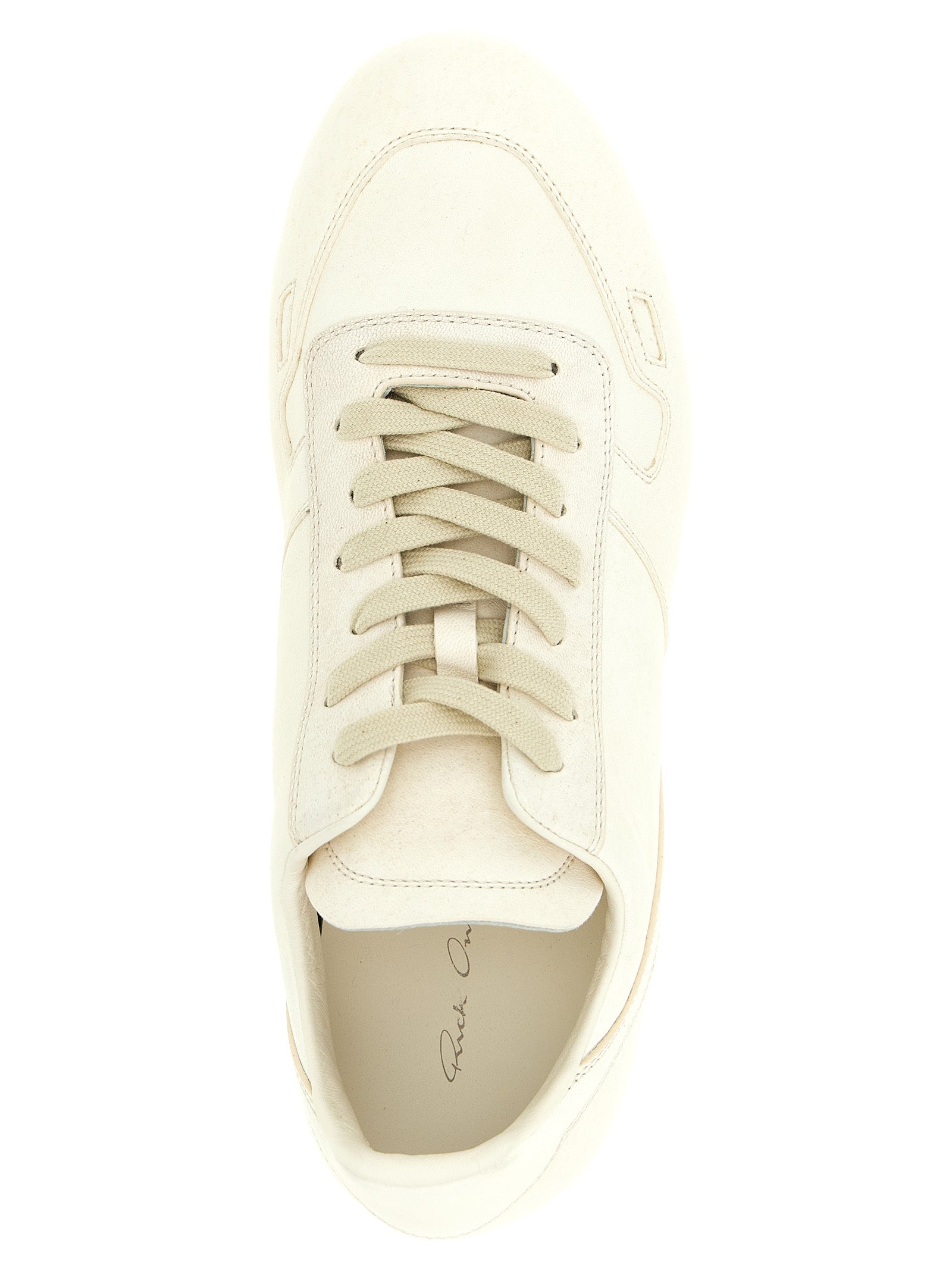 Minimal Sneak White Lamb Leather Low Top Sneakers
