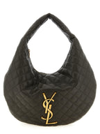 Brown Lamb Leather Hobo Icare Shoulder Bag