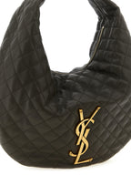 Brown Lamb Leather Hobo Icare Shoulder Bag