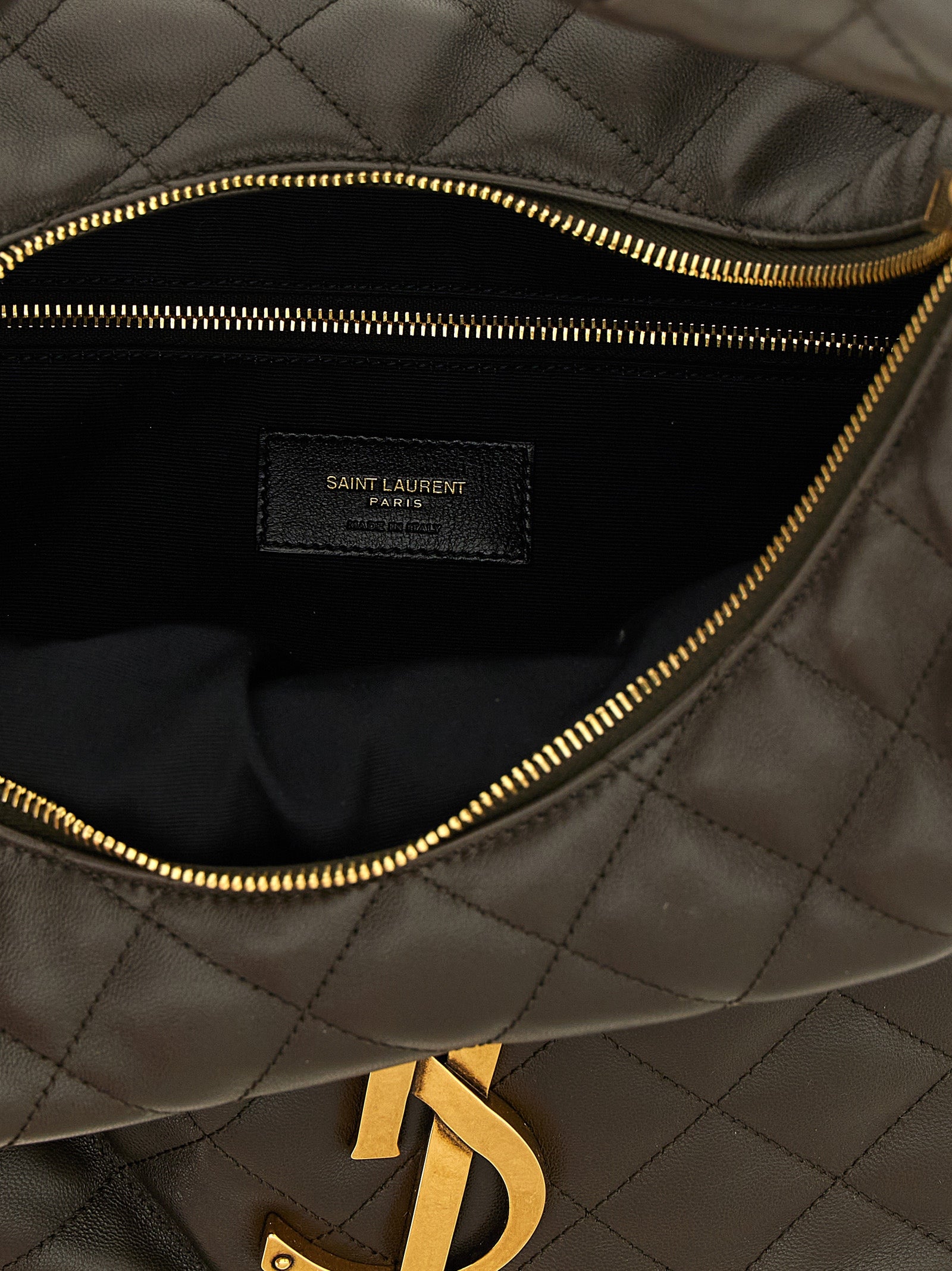 Brown Lamb Leather Hobo Icare Shoulder Bag
