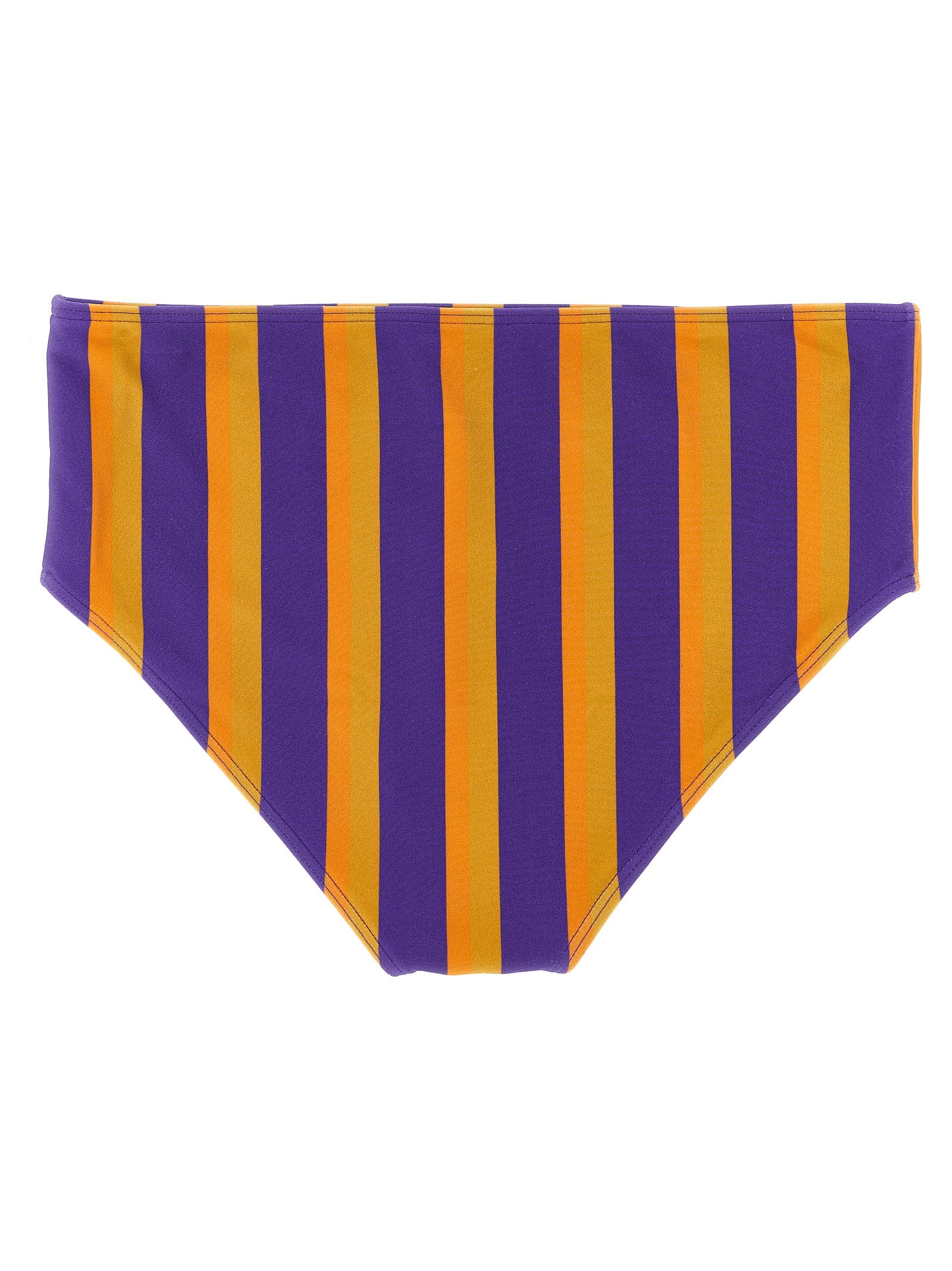 Polyamide Swim Briefs with Vertical Stripes