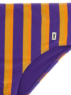 Polyamide Swim Briefs with Vertical Stripes