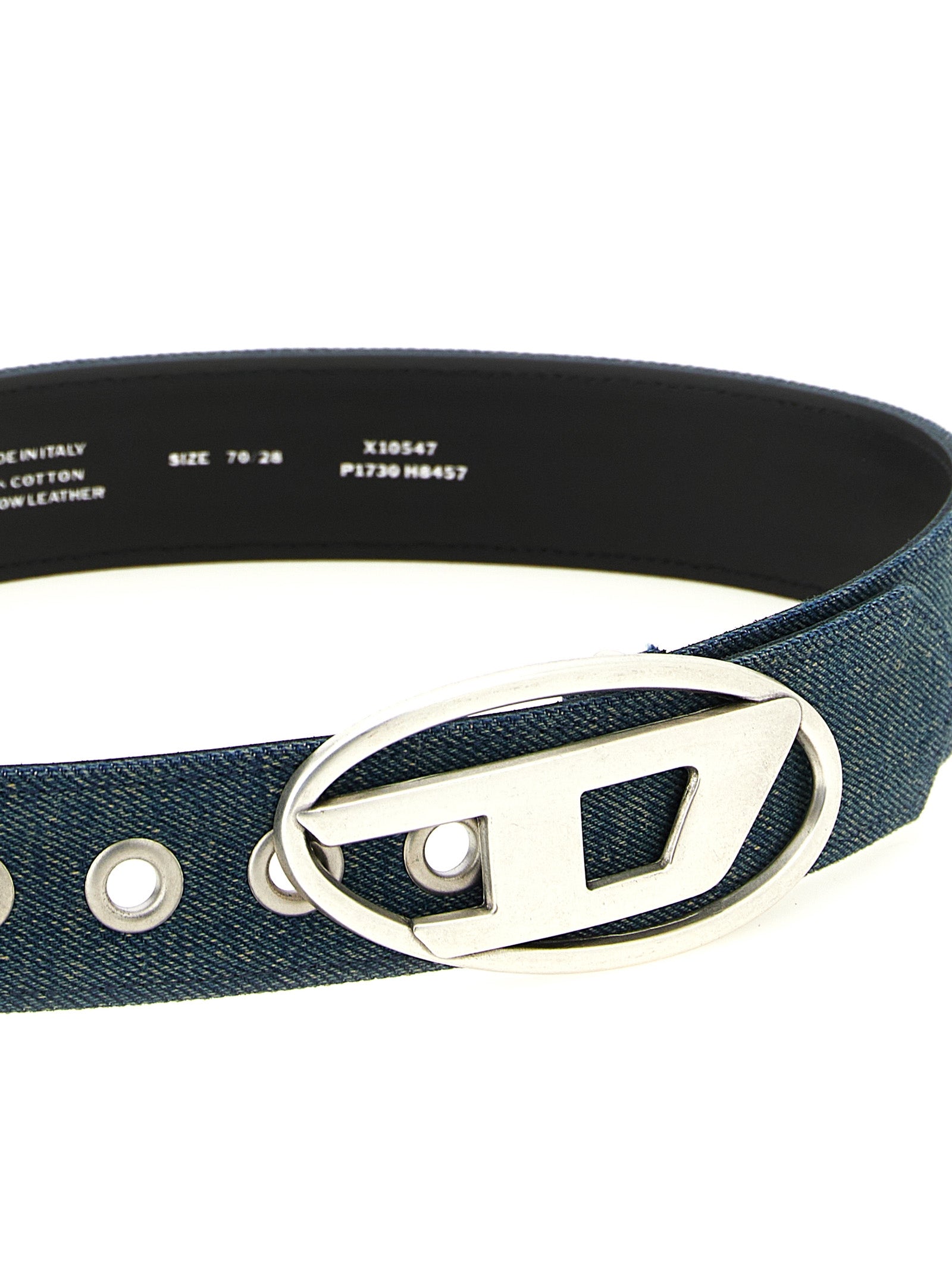 Blue Cotton Regular Belt