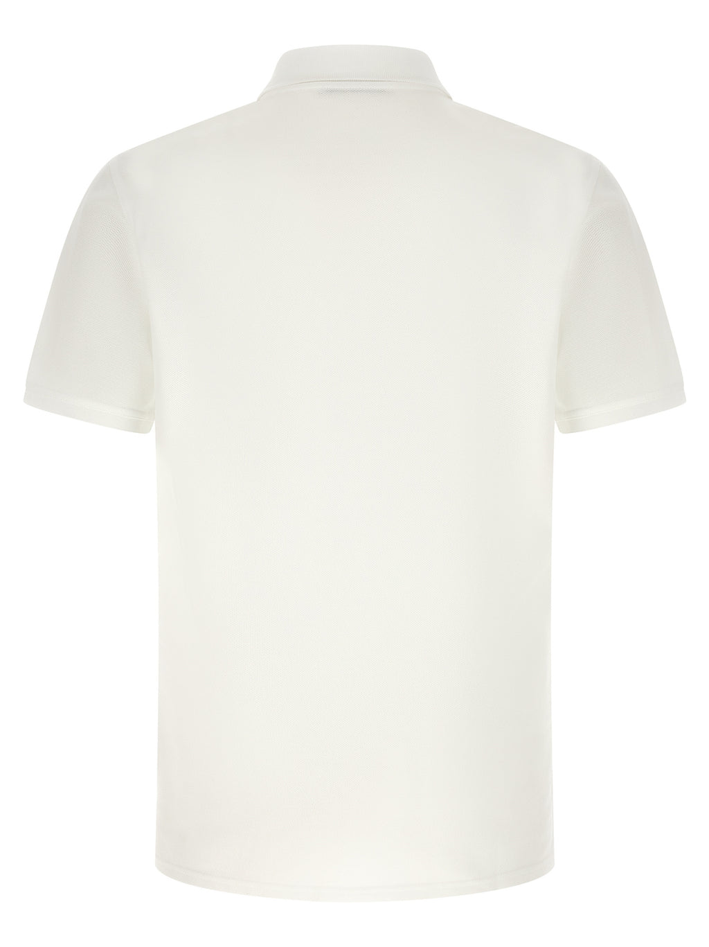 White Cotton Piqué Polo Shirt