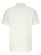 White Cotton Piqué Polo Shirt