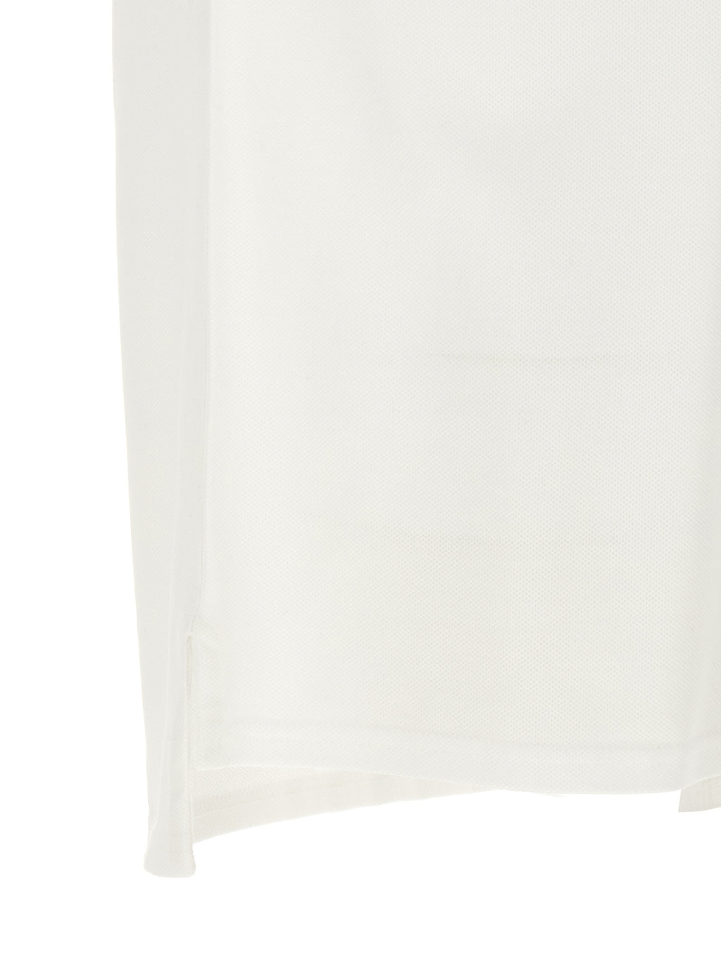 White Cotton Piqué Polo Shirt