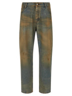 Multicolor Cotton Le De-Nimes Berger Straight-Leg Jeans