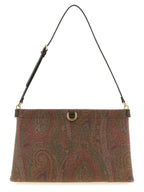 Brown Cotton Clutch Bag