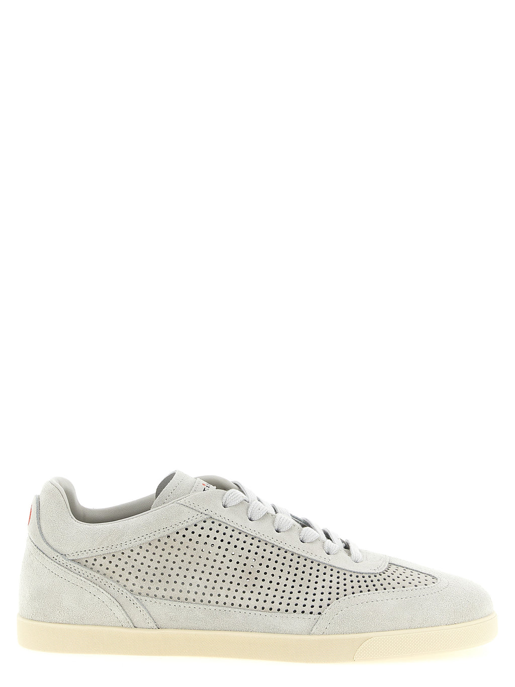 Gray Calfskin Low Top Sneakers