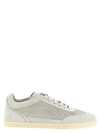 Gray Calfskin Low Top Sneakers