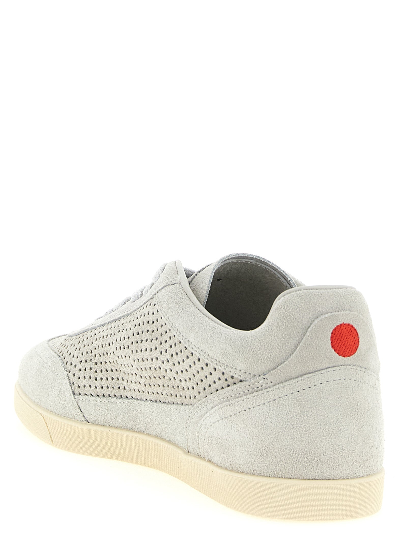 Gray Calfskin Low Top Sneakers