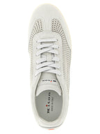 Gray Calfskin Low Top Sneakers