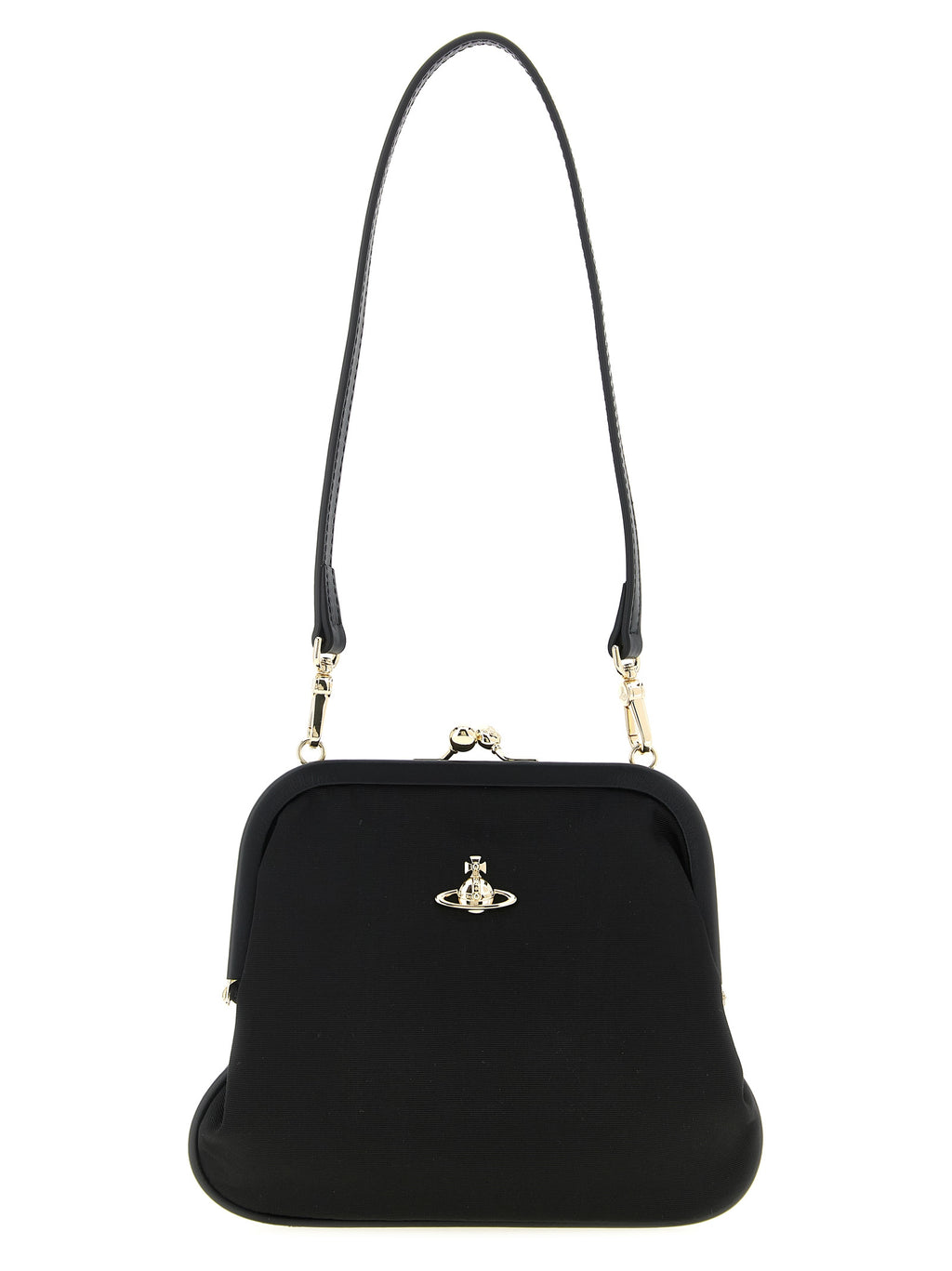 Black Viscose Clutch Bag
