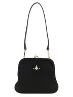 Black Viscose Clutch Bag
